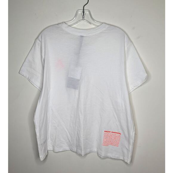 NWT Athleta Allyson Felix white legend graphic tee short sleeve - 1X - Picture 4 of 7